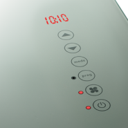 Radiatore con scaldasalviette in vetro a controllo digitale - DEVA - immagine 6