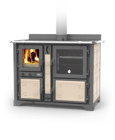 Thermorossi - Termocucina a Legna BOSKY COUNTRY F30 EVO5 FIORI