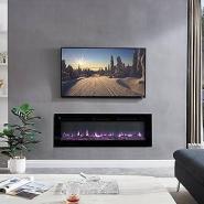 Caminetto elettrico Leif 50" - a pavimento o a muro 1800 W - immagine 5