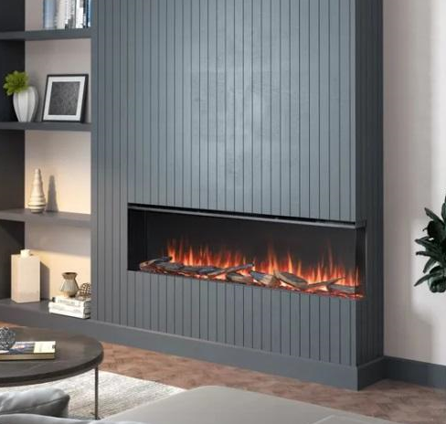 Caminetto Elettrico Athena 60"| Camino a inserto con lati aperti 1500W Caminetto Elettrico Athena 60"| Camino a inserto con lati aperti 1500W