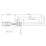 Candeletta Accensione L.120mm D.12,5mm 235W stufe a pellet Girolami - immagine 2