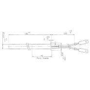 Candeletta Accensione stufe a pellet con flangia 182 mm diam. 12,5 mm (Edilkamin Thermorossi, ecc.) - immagine 2