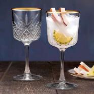 Set 4 Calici Timeless Pasabahce cl.33 bordati Oro - immagine 2