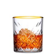Set 4 Bicchieri Timeless Pasabahce cl.34 bordati Oro - immagine 3
