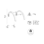 Supporto S910 con ruote e braccioli per CHAISE LONGUE Serendipity - immagine 2