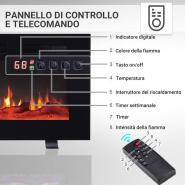 Caminetto elettrico Amazona - a pavimento o a muro 1800 W - immagine 2