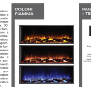 Caminetto elettrico Amazona - a pavimento o a muro 1800 W - immagine 4