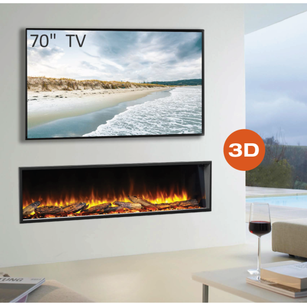 Caminetto elettrico Amazona - a pavimento o a muro 1800 W Caminetto elettrico Amazona - a pavimento o a muro 1800 W