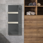 Radiatore Scaldasalviette da bagno con frontale in vetro SILK - immagine 6
