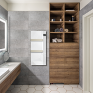 Radiatore Scaldasalviette da bagno con frontale in vetro SILK - immagine 5