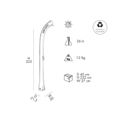 Doccia solare New Happy H200 - 26 Litri - immagine 18