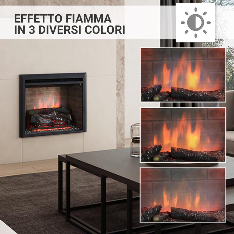 Caminetto Elettrico da Incasso 2000W Calida 30” - immagine 7