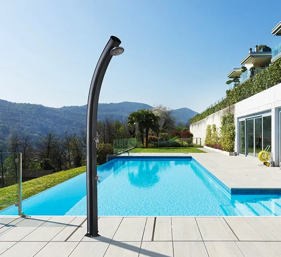 Doccia Tradizionale da Giardino Jolly A525 in Alluminio con lavapiedi