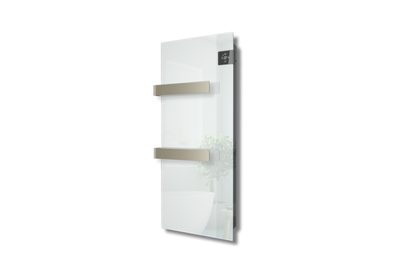 Termoventilatore Scaldasalviette da bagno con frontale in vetro SILK EVO - immagine 4