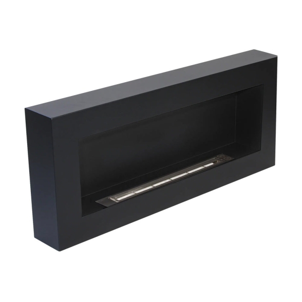 Camino a bioetanolo da parete SIENA 90 NERO - immagine 5