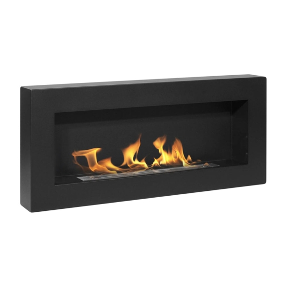 Camino a bioetanolo da parete SIENA 90 NERO