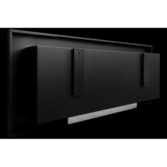 Camino a bioetanolo da parete o incasso Livorno L 90 BIANCO Con vetro - immagine 5