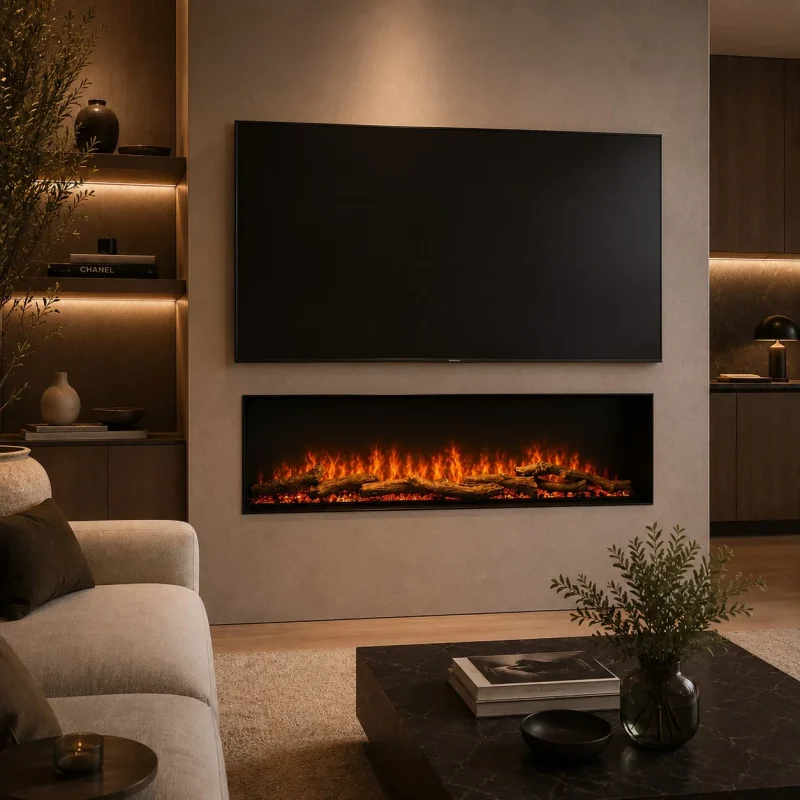 Caminetto Elettrico da incasso LED RGB Detroit 130 - immagine 3