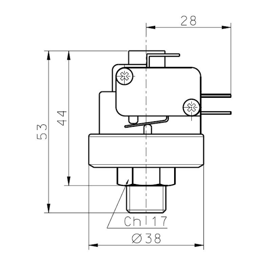 Pressostato 0.4-2.5 bar Extraflame 002000587 - immagine 2